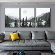Gray Mountain 3 sets Canvas Wall Art