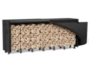 8FT Firewood Rack Cover, Heavy Duty Firewood Rack Outdoor With Cover, Waterproof