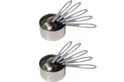 2x 5pc Cuisena Stainless Steel Measuring Cups Scoop Baking Kitchen Utensil Set