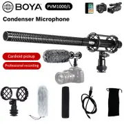 BOYA BY-PVM1000&PVM1000L Condenser Shotgun Video Interview Microphone for Camera