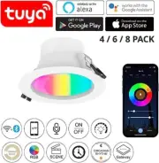 Eco Smart APP WIFI Control RGB/CCT 2700-6500K Changing 9W LED Downlight IP54