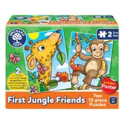 Orchard Toys - First Jungle Friends 2 x 12-Piece Toddler Jigsaw Puzzles