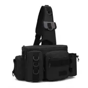 Fishing Tackle Backpack Lure Box Gear Storage Bag Fanny Pack Fly Fishing1925
