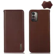 Nokia G11 G21 4G KHAZNEH Premium Nappa Cowhide Leather Phone Case Brown