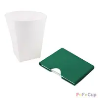 在飛比找PChome商店街優惠-【FOFOCUP】台灣創意可摺疊8oz折折杯兩入(綠色)