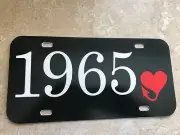 1965 PLYMOUTH BARRACUDA SATELLITE SPORT FURY DEALER VIP LICENSE PLATE NEW