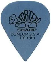 Dunlop Tortex Sharp Picks (12 Pack, 1.0mm/Blue)