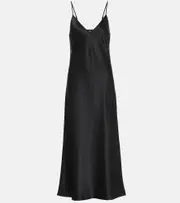 [Joseph] Joseph Clea silk satin slip dress AU 4 black