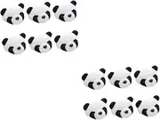 [CONGARTENO] 12pcs Plush Panda Brooch Cute Cartoon Panda for Girls Adorable Accessory Decoration for Daily Wear Special Occasions Unique for All Ages