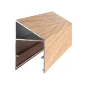 DECO 80 x 50mm 6.5m Smoked Ash DecoBatten QuickClick Angle Cover