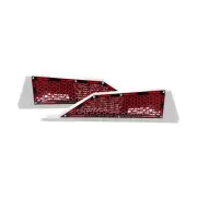 Custom Clutch & Intake Grille Bezels Polaris RZR XP Turbo S Two Tone Red / Black