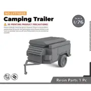 OO Scale Factory Building Military Accessory Props Display Camping Trailer