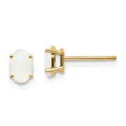 14k Opal Earrings - October