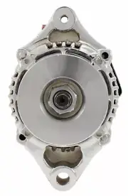 Self Excited 1 Wire Hookup Chrome Mini 70 Amp Alternator fits Race Car Hot Rod