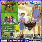 LF# 100cmx100cm Large Fire Pit Mat Square Fire Pit Mat Heat Resistant for Deck P