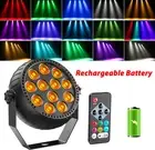 12LED RGB Wireless Battery Par Can Light Stage Lighting For DJ Party Bar Show
