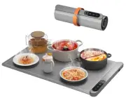 Food Warming Mat, Upgrade Graphene Electric Warming Tray, Fast Full Surface H...