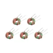 Toroid Inductance Common-mode Coil Copper Wired, [for DIY] - 220uH 3A / 5 Pcs