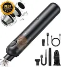 Cordless Handheld Vacuum 16000PA Powerful Portable Car & Home Dust Buster Black