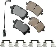 Akebono EUR1547A Disc Brake Pad Kit, GREY