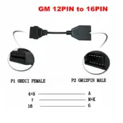 ST For GM OBD 12P OBD1 to 16Pin OBD2 Convertor Adapter Cable Diagnostic Scanner