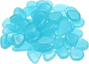 EPRVAUY 100 Glow Stones Aquarium Stones Luminous Stones Fluorescent Pebbles Luminous Stones Decorative Stones Glow in the Dark Pebbles Garden Stones