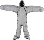 Sleeping Bag Wearable Lightweight Waterproof Sleeping Bags with Zippered Holes for Arms and Feet for Camping Hiking Outdoors Lightweight Sleeping Bag