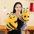 Plush Doll Stuffed Bee Doll Sofa Pillow Bee Animal Plushie Birthday Gift