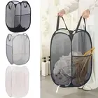 3 Color Popup Mesh Laundry Baskets, Collapsible and Portable Clothes Washing ...