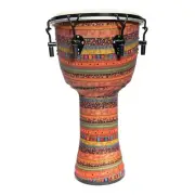 NEW Drumfire 12" Synthetic Head Tuneable Djembe Bongo Tribal Drum Multicolour