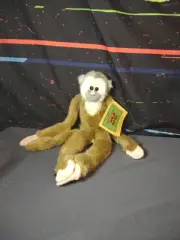 Wild Republic 1998 Antuco Squirrel Monkey Plush Stuffed Animal With Tag 17”