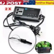 2PCS Digital Reptile Heat Incubator Temperature Thermostat Aquarium Greenhouse