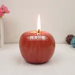 CHRISTMAS ORNAMENT GIFT RED APPLE EVE CANDLES 苹果蜡烛