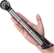 Bike Pump Portable- Mini Bicycle Pump with Pressure Gauge Fits Presta and