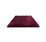 Solid Color Rectangle Thicken Carpet Rug Floor Mat Living Room Bedroom Decor-Wine Red