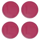 Pyrex 323-PC 1.5qt/1.4L Sangria Red Mixing Bowl Lid (4-Pack)