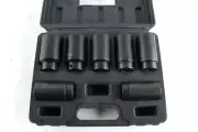 7pc 1/2" Drive Front Wheel Drive Axle Lock Nut Socket Set Automotive Tools