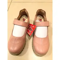 在飛比找蝦皮購物優惠-全新轉賣 ZOBR路豹粉紅色真皮氣墊娃娃鞋 23.5公分