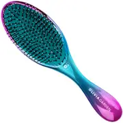 Detangling hair brush for medium thickness hair Olivia Garden Aurora Blue