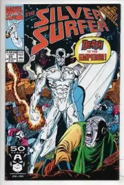 SILVER SURFER #53, NM, Thanos, Ron Lim, Hulk, Thor, V 3, Marvel 1991