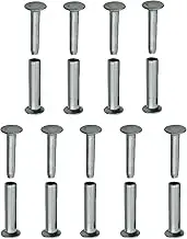 TorSor 9 Sets Kitchen Knife Handle Screw Fixing Rivet Nuts Chef Knives Cutter Wooden Grip Screws Fastener Fixer Clip Nail Replacement Repair Stainless Steel Rivets Anti-Corrosion DIY Tools Accessories