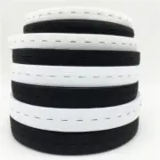 Button Hole Elastic Band - Black White Rubber Bands Stretch Sewing Rope 2Yards