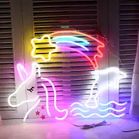 在飛比找蝦皮商城精選優惠-🔥七彩霓虹燈🔥LED創意彩燈 外星人 聖誕樹 USB 網紅燈