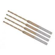 Mini Twist Drill Bit 1.3mmx2.35mm Shank Diameter HSS Micro Engraving Bit 4Pieces