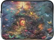 Vibrant Fairy House Laptop Cover Case, Computer Sleeve 13 Inch Laptop, Waterproof Laptop Case, Laptop Puffy Case