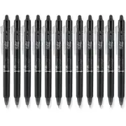 Pilot Box 12 Frixion Clicker Erasable Gel Ink Pen 0.7mm (Black)