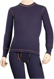 Watson's Watson's Waffle Base Layer Waffle Boys L/s Blue Sm Clothing