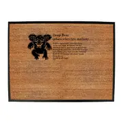 Animal Drop Bear Definition Australia - Funny Novelty Doormat Man Cave Floor mat
