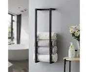 Towel Racks for Bathroom Wall Mounted, Bathroom Towel Stora , Towel Rack for Bathroom,Wall Mounted Metal Bathroom O anizer, Bath Towel Holder Wall fo