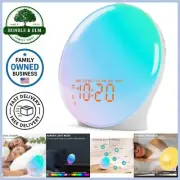 Sunrise Alarm Clock Wake Up Light 17 Colors Bluetooth Sleep Timer Nightlight